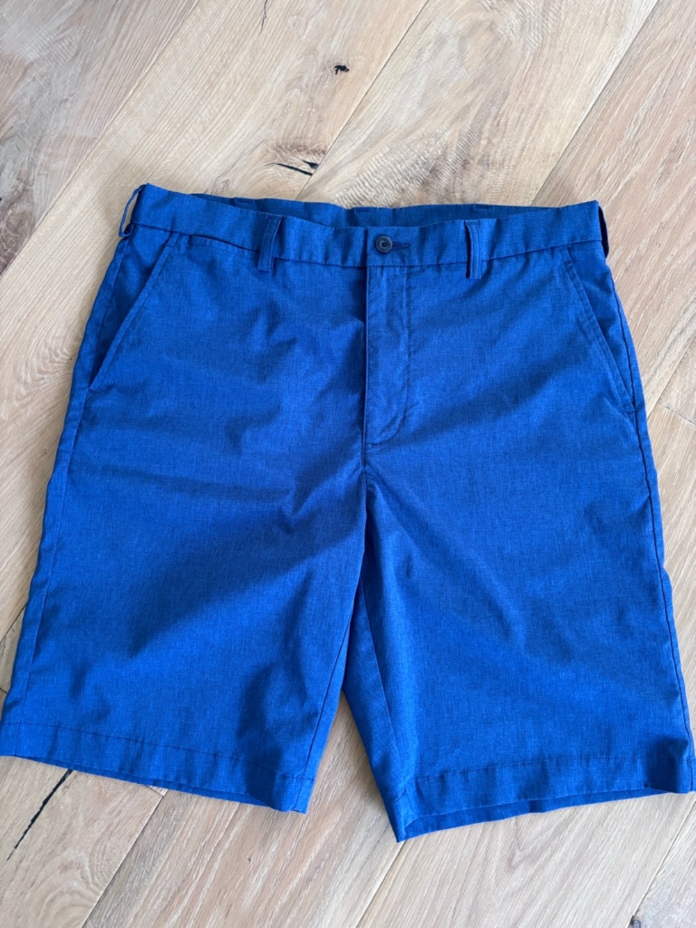 PGA Tour Royal Blue Flat-Front Performance Shorts